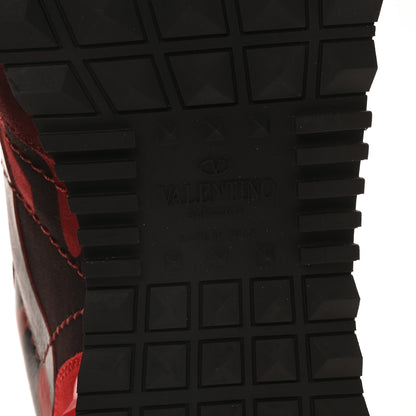 Valentino Garavani Nappa Suede Camouflage Mens Rockrunner Sneakers 43 Rubin Scarlet 7 of 9