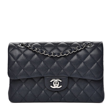 Chanel Caviar Quilted Small Double Flap Navy 1 of 14