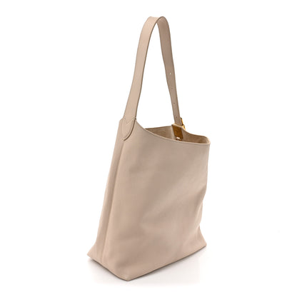 Louis Vuitton Grained Calfskin Low Key Hobo MM Limestone 3 of 13