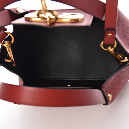 Valentino Garavani Grainy Calfskin Small VLogo Escape Shopper Rosso Valentino 5 of 8