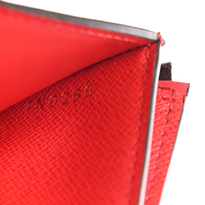 Louis Vuitton Damier Ebene Zoe Wallet Coquelicot 7 of 7