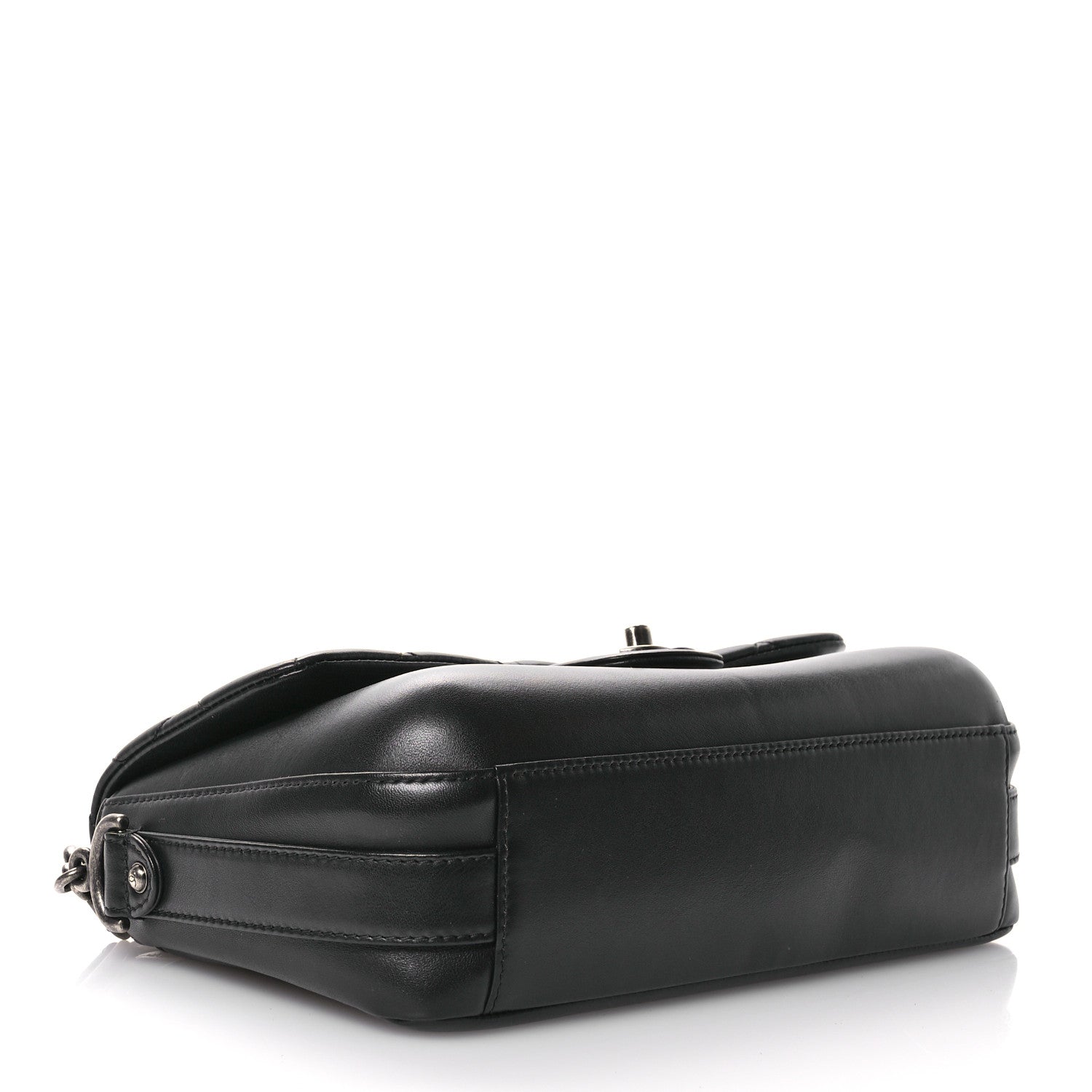 Chanel Calfskin Quilted Large Rock My Shoulder Flap Black 4 of 10