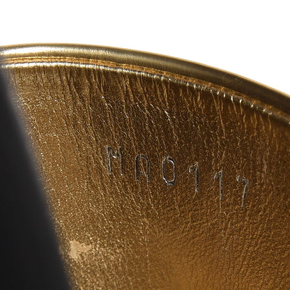 Louis Vuitton Calfskin Monogram Metallic Sunbath Slide Sandals 40 Gold 11 of 13