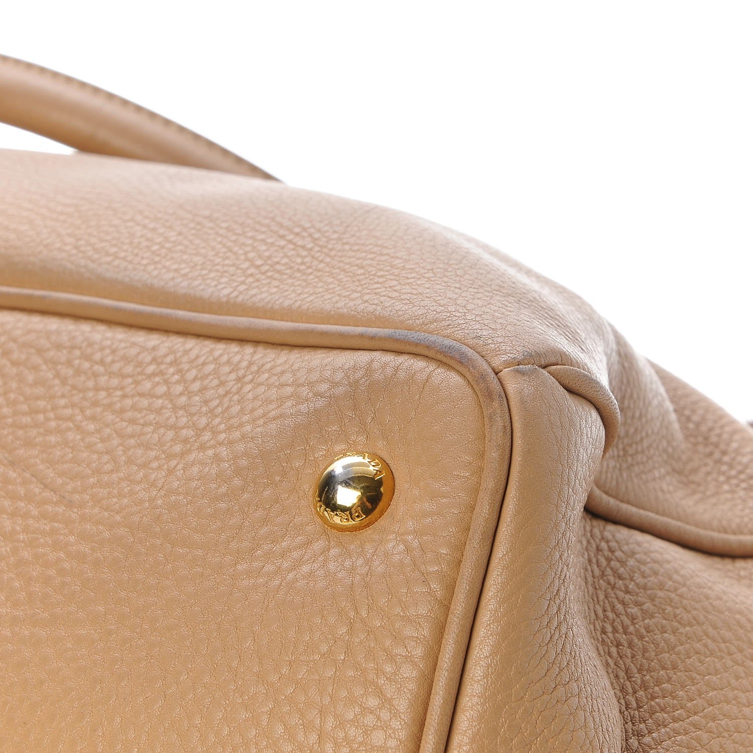 Prada Vitello Daino Shoulder Bag Sughero 11 of 13