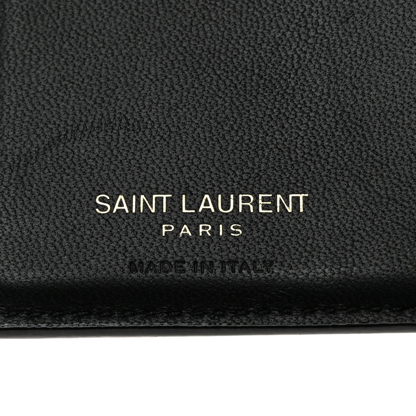 Crocodile Embossed Tiny Cassandre Passport Holder Black
