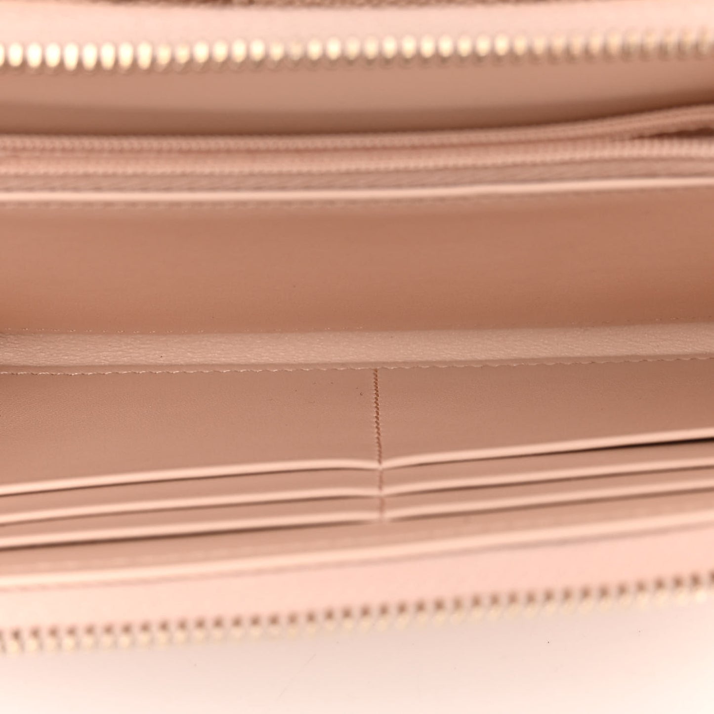 Caviar Quilted Phone Holder Wallet on Removable Chain Light Beige