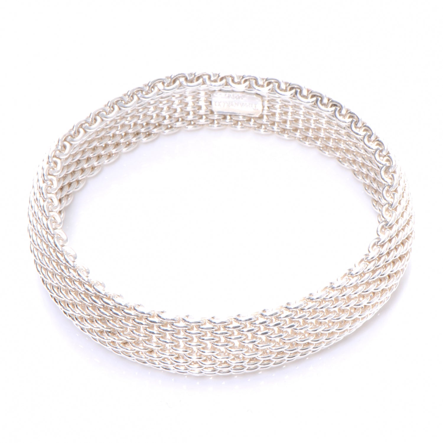 Tiffany Sterling Silver Somerset Mesh Bracelet 3 of 5