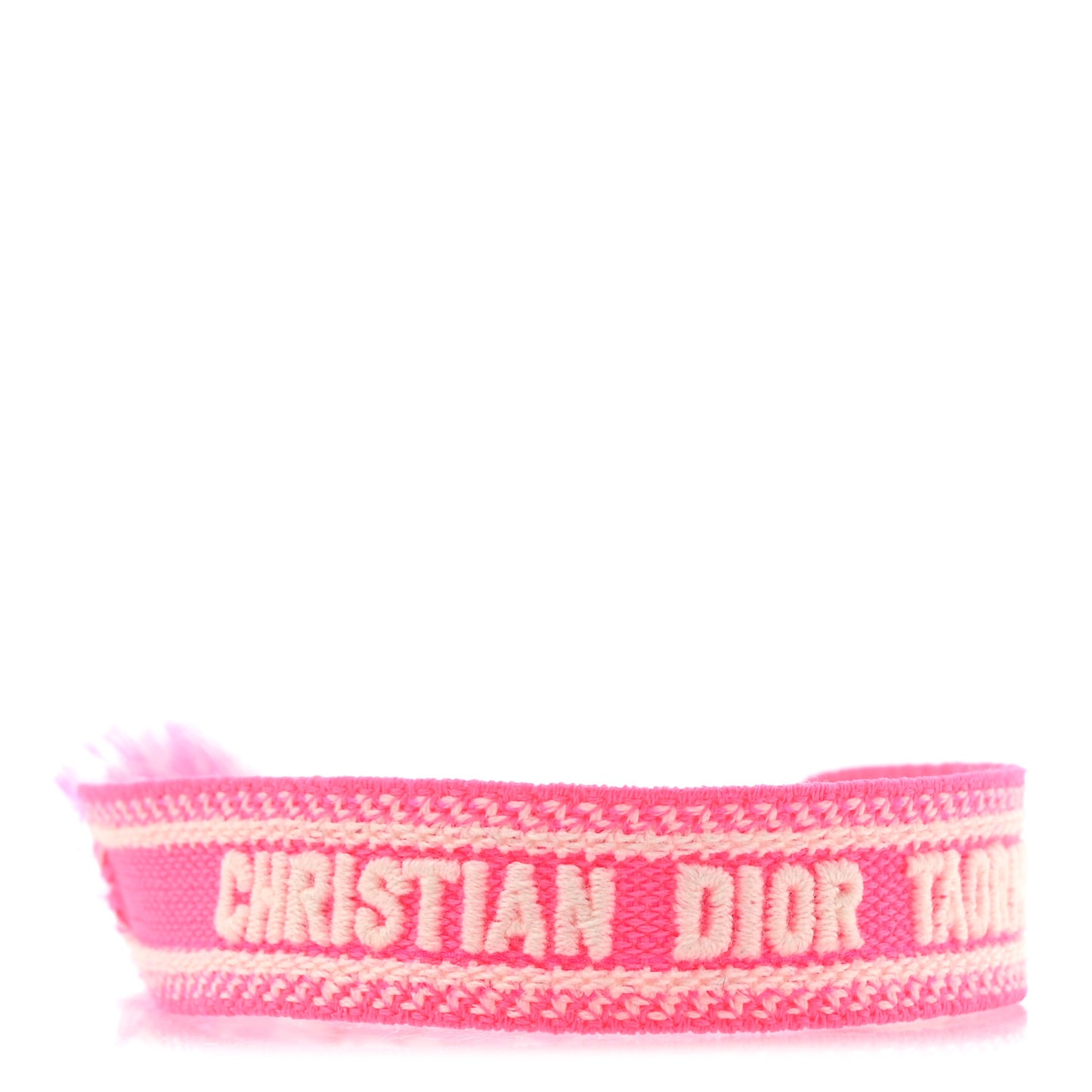 Woven Cotton Taormina Friendship Bracelet Hot Pink