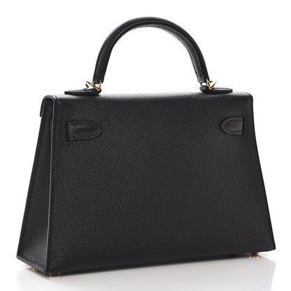 Hermes Chevre Mysore Mini Kelly Sellier 20 Black 53 of 76