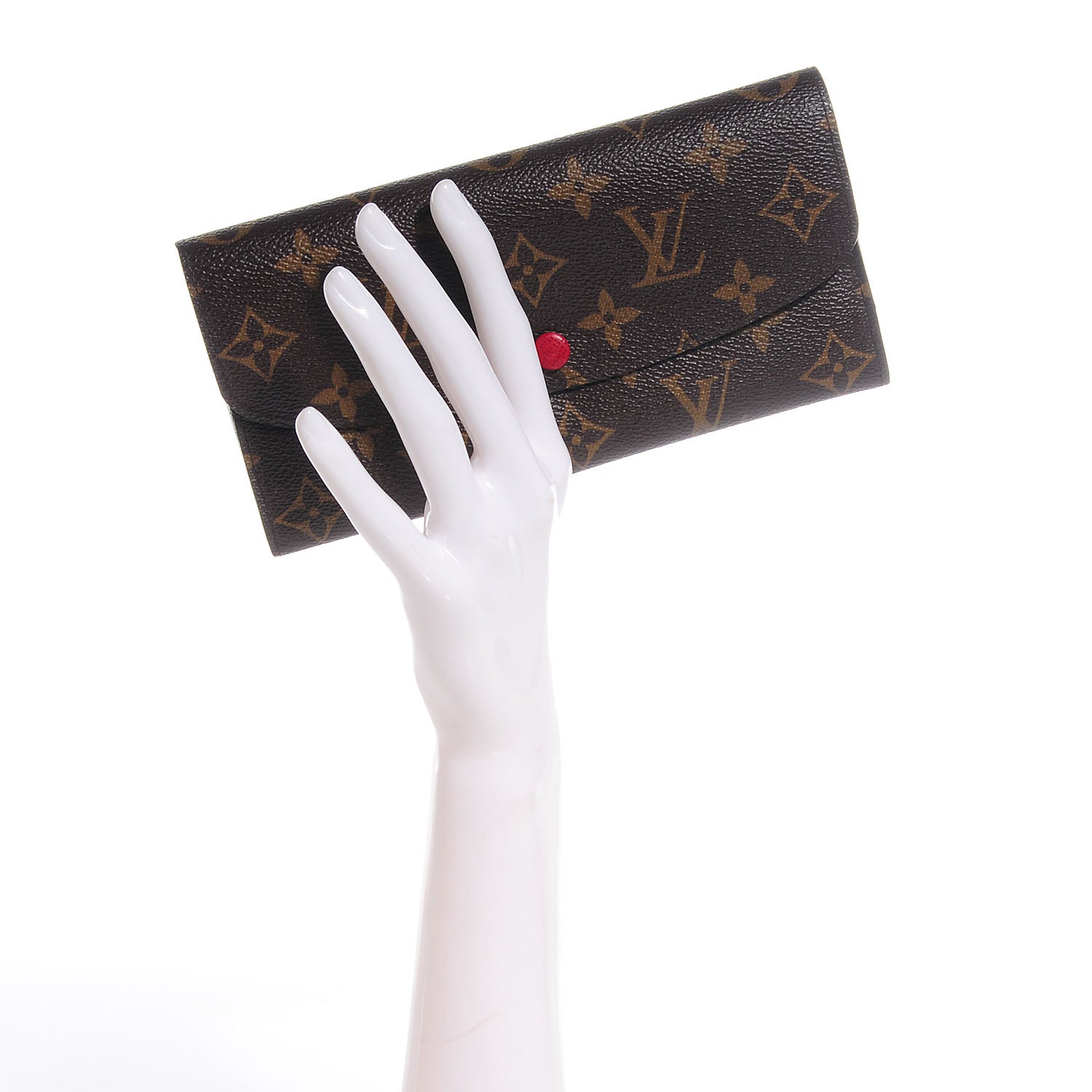 Louis Vuitton Monogram Emilie Wallet Red 2 of 8