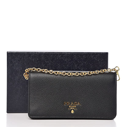 Prada Vitello Daino Mini Crossbody Bag Black 11 of 11