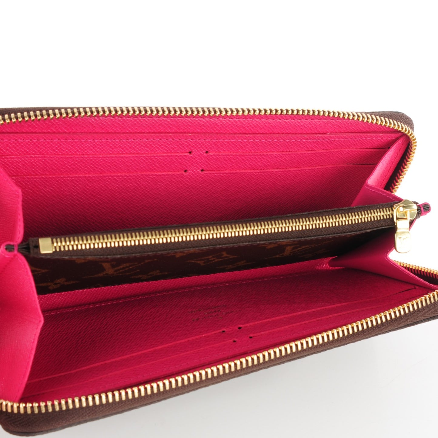 Monogram Clemence Wallet Fuchsia