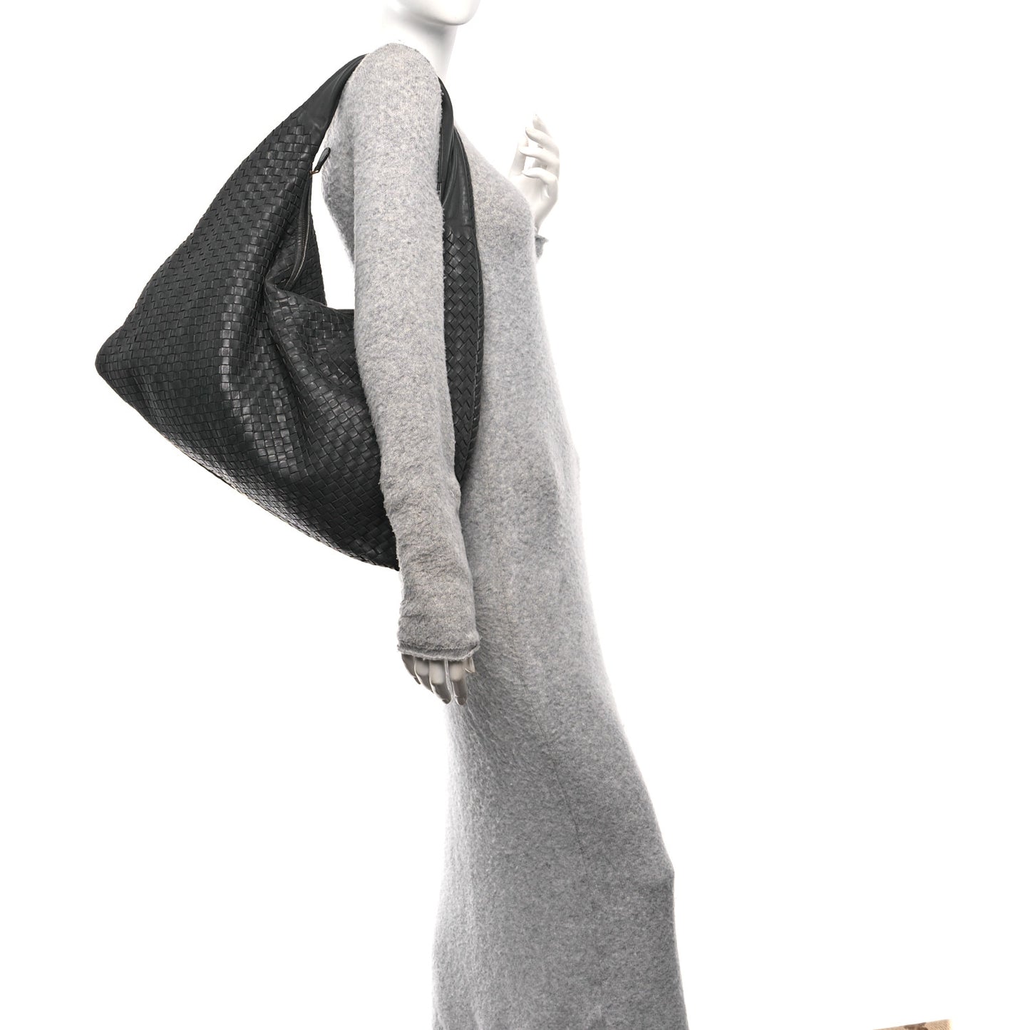 Nappa Intrecciato Maxi Veneta Hobo Matita