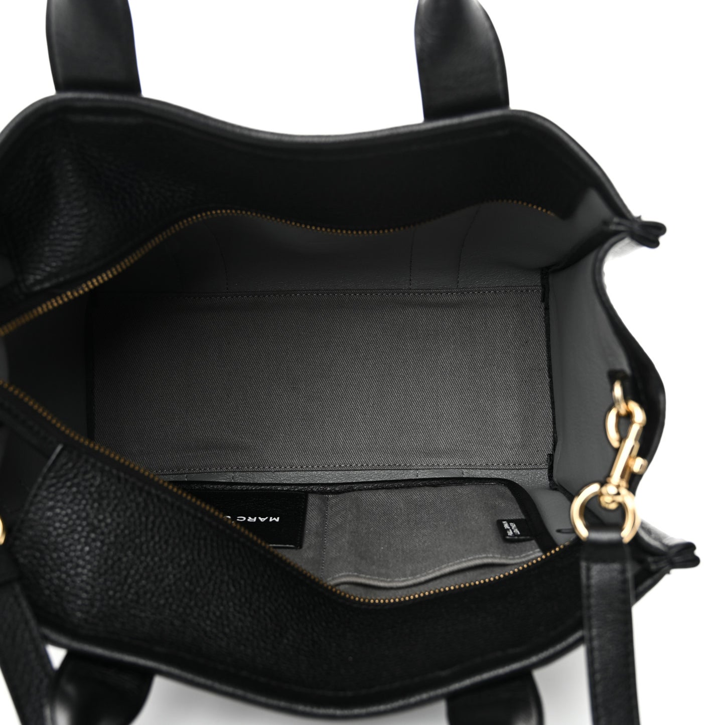 Grained Calfskin Medium The Tote Bag Black