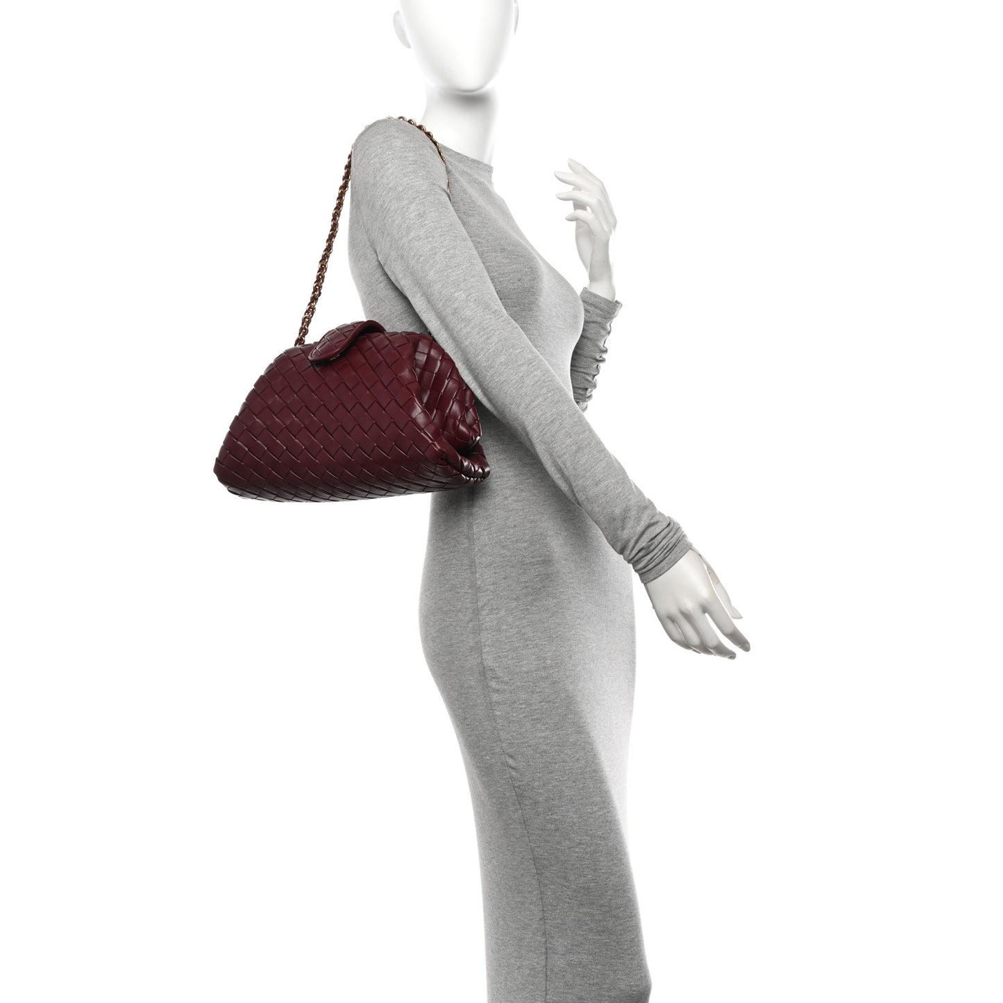 Nappa Intrecciato Teen The Lauren 1980 Clutch With Chain Barolo