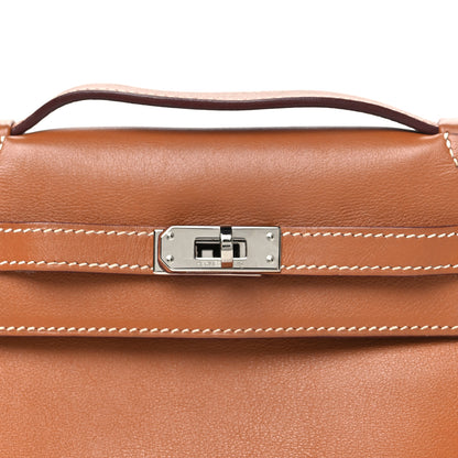 Hermes Swift Kelly Pochette Clutch Gold 8 of 10