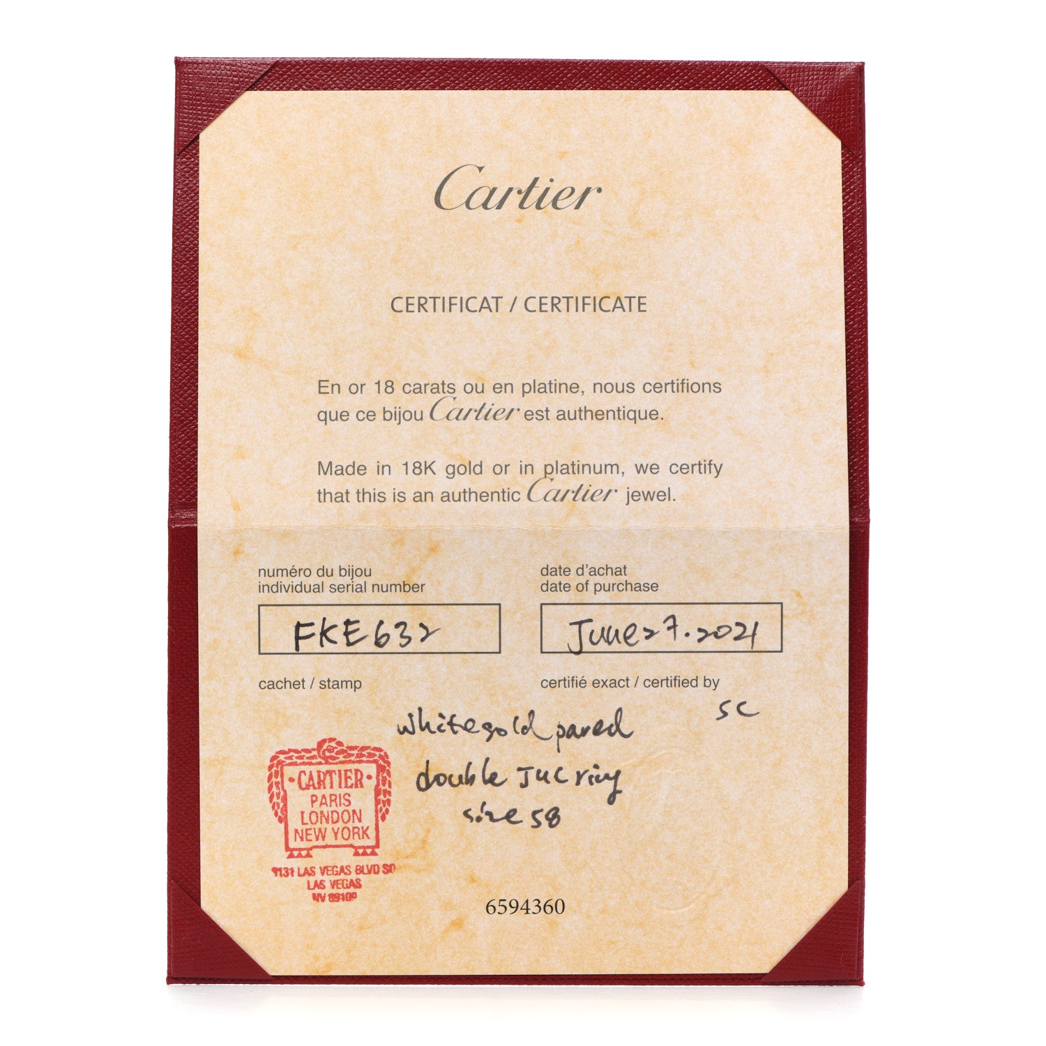 Cartier 18K White Gold Diamond Double Juste Un Clou Paved Ring 58 8.25 5 of 6