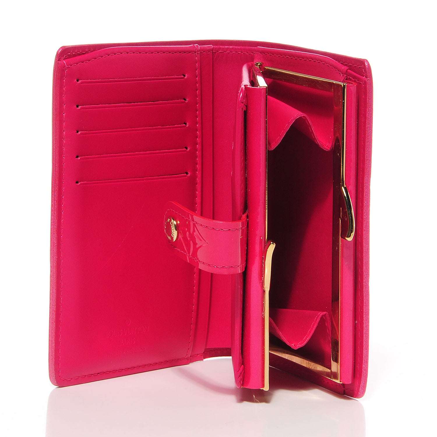 Louis Vuitton Vernis French Purse Wallet Rose Pop 6 of 7
