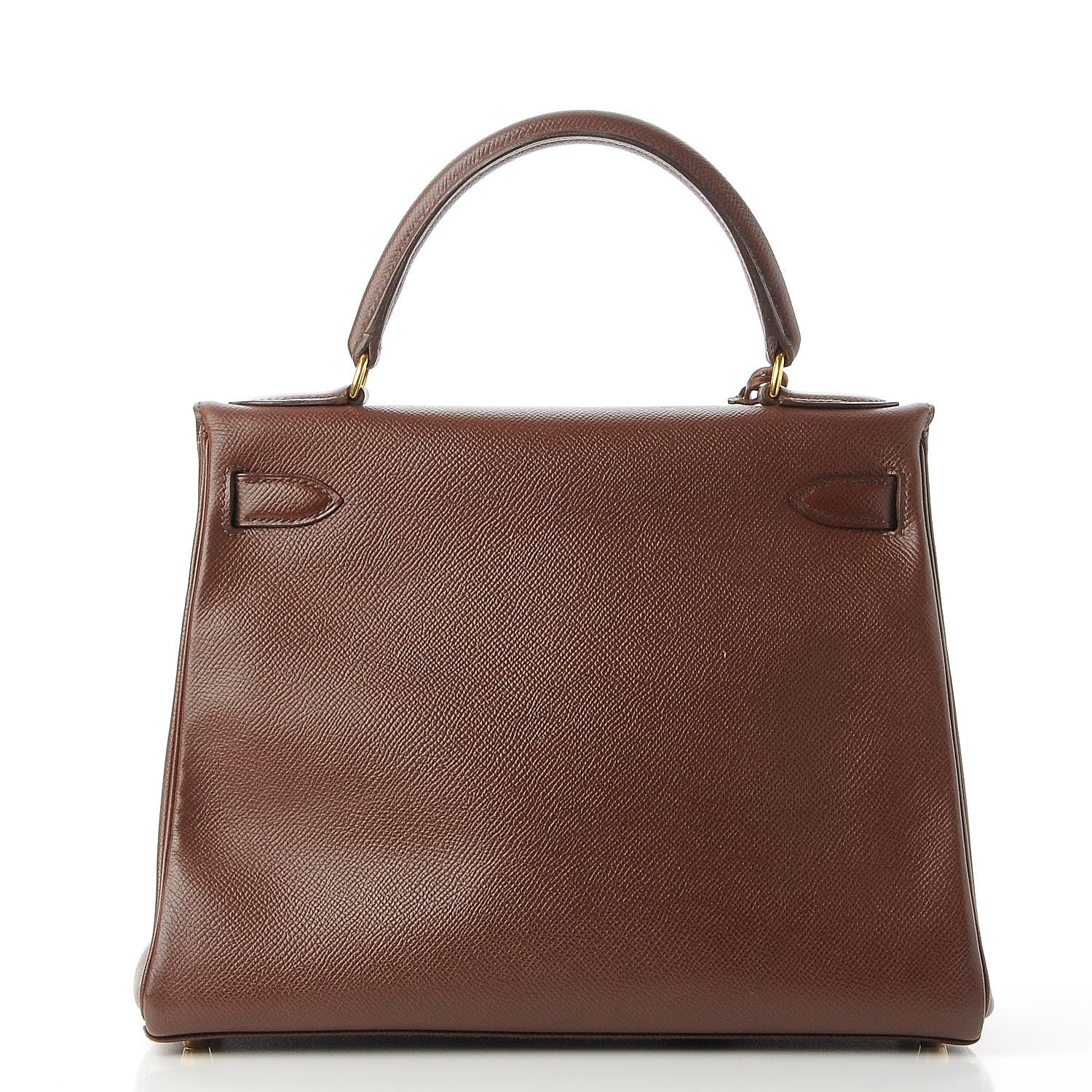 Hermes Courchevel Kelly Retourne 28 Chocolate 5 of 32
