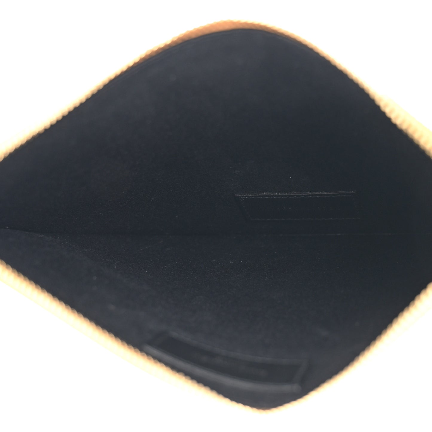 Smooth Calfskin Zip Pouch Cheddar