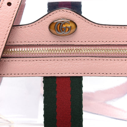 Gucci Vinyl Web Mini Ophidia Transparent Shoulder Bag Perfect Pink 9 of 10