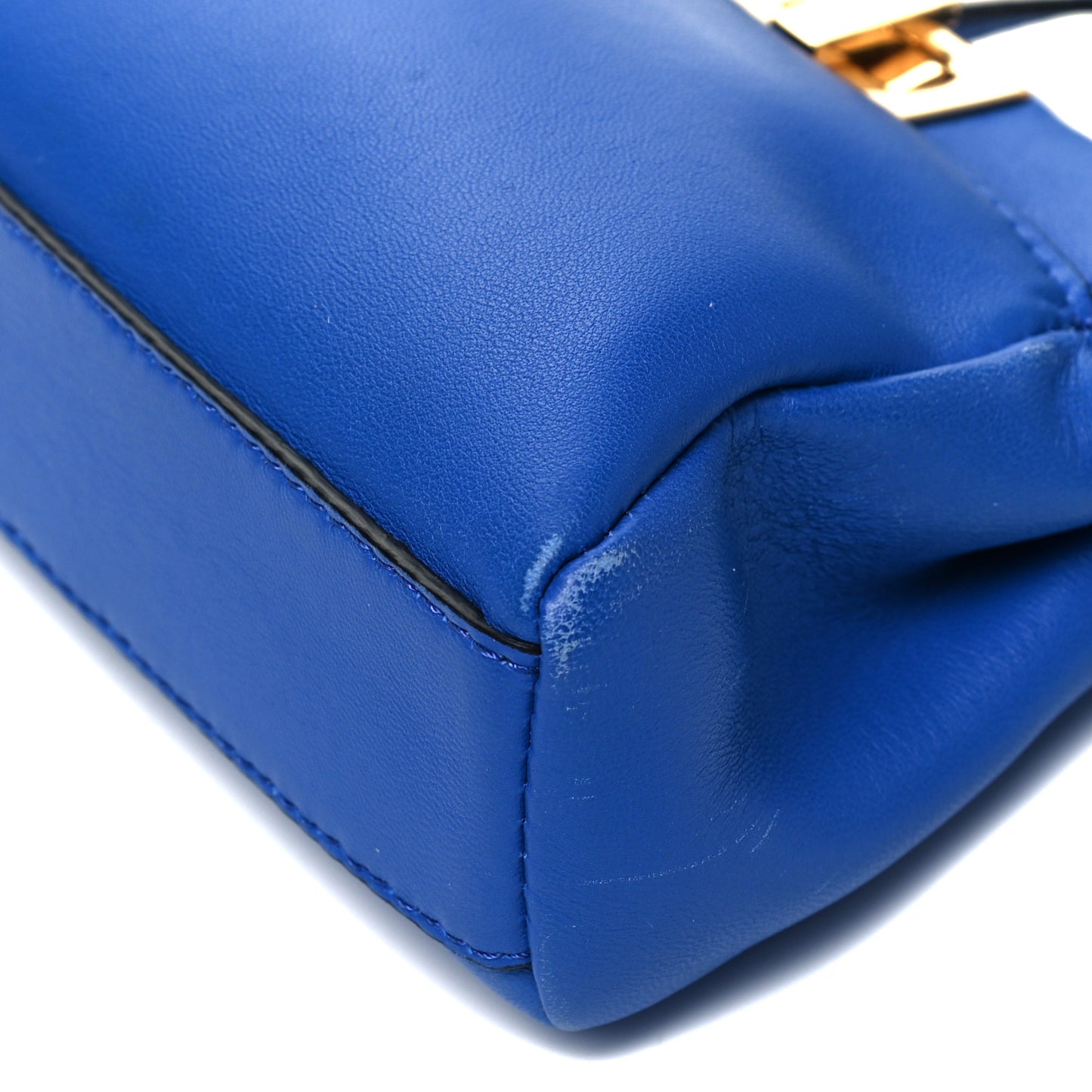 Nappa Micro Peekaboo Iconic Satchel Bluette