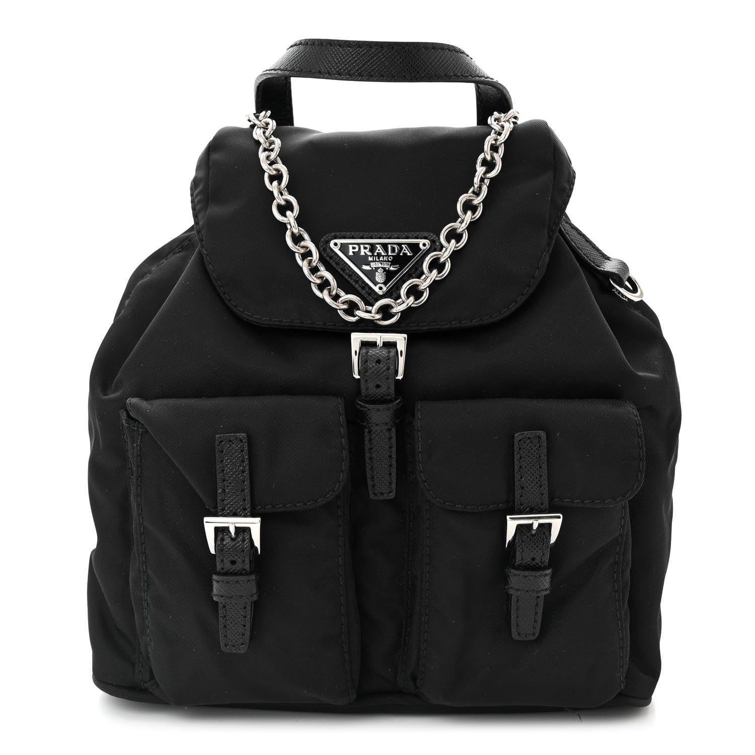 Prada Nylon Vela Mini Crossbody Backpack Black 1 of 11