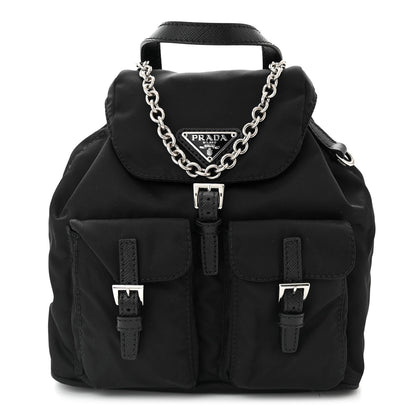 Prada Nylon Vela Mini Crossbody Backpack Black 1 of 11
