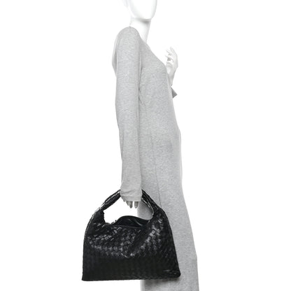 Bottega Veneta Calfskin Intrecciato Small Hop Black 2 of 10
