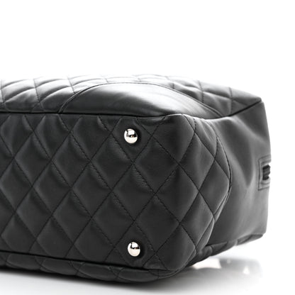 Chanel Calfskin Quilted Large Cambon Bowler Black 10 of 10