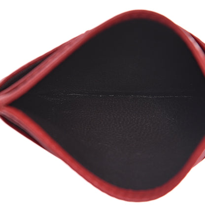 Gucci Calfskin Matelasse GG Marmont Card Holder Hibiscus Red 5 of 7