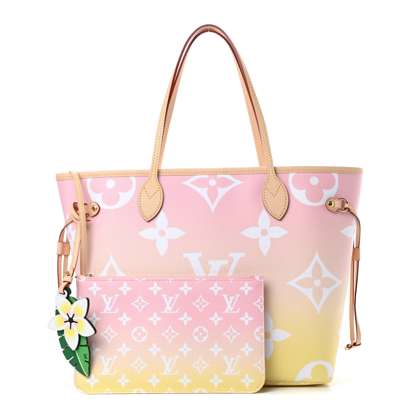 Monogram Giant By The Pool Neverfull MM Light Pink