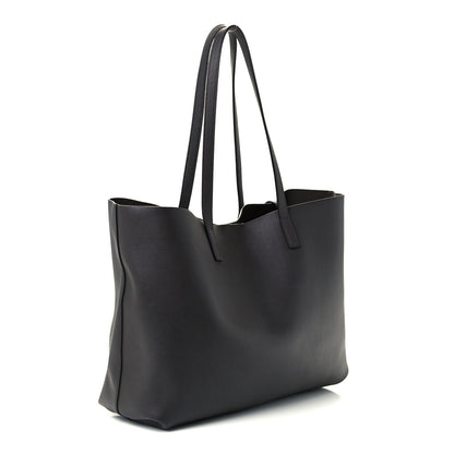 Saint Laurent Calfskin Large Shopping Tote Coal 2 of 10