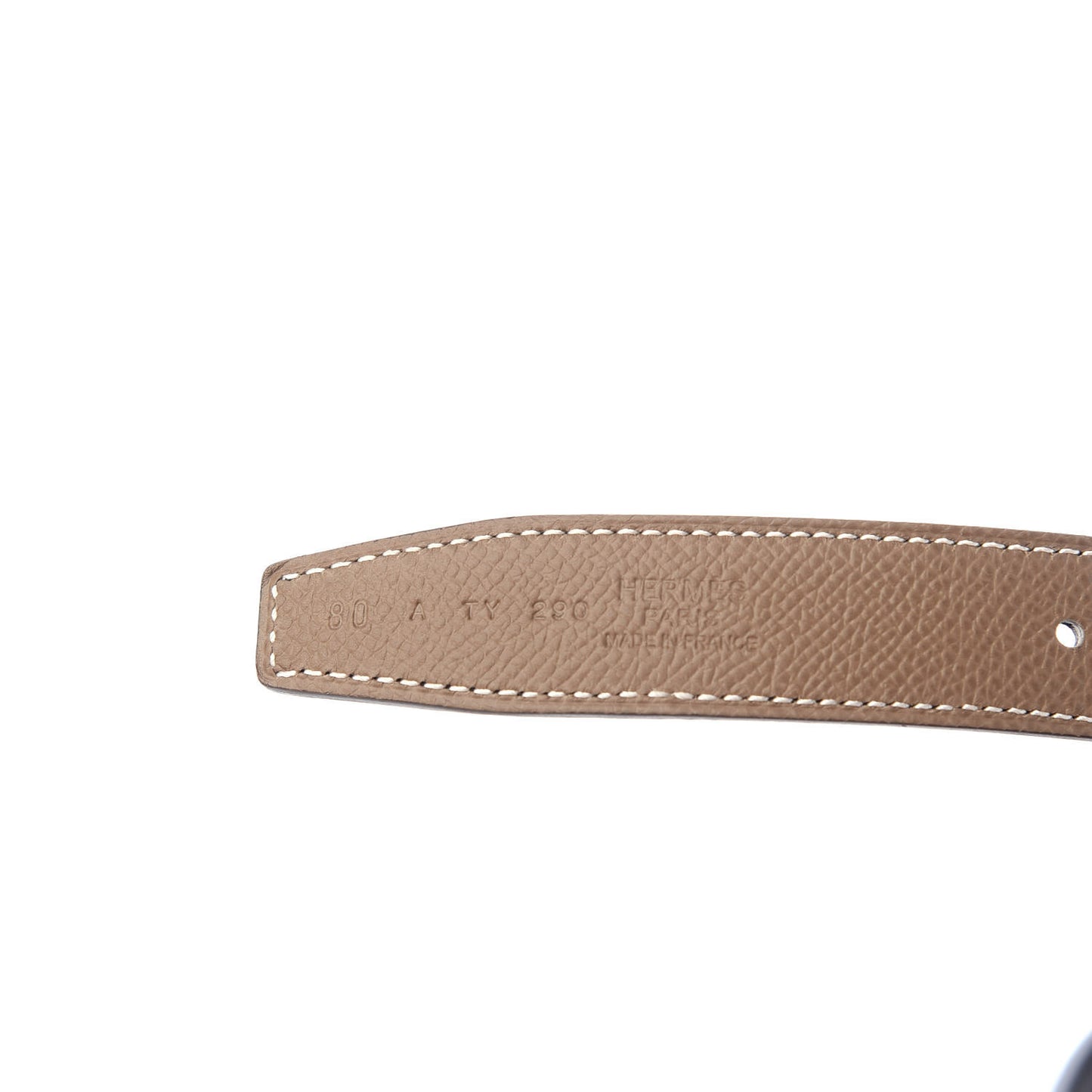 Swift Epsom 24mm Mini Constance H Belt 80 Black Etoupe