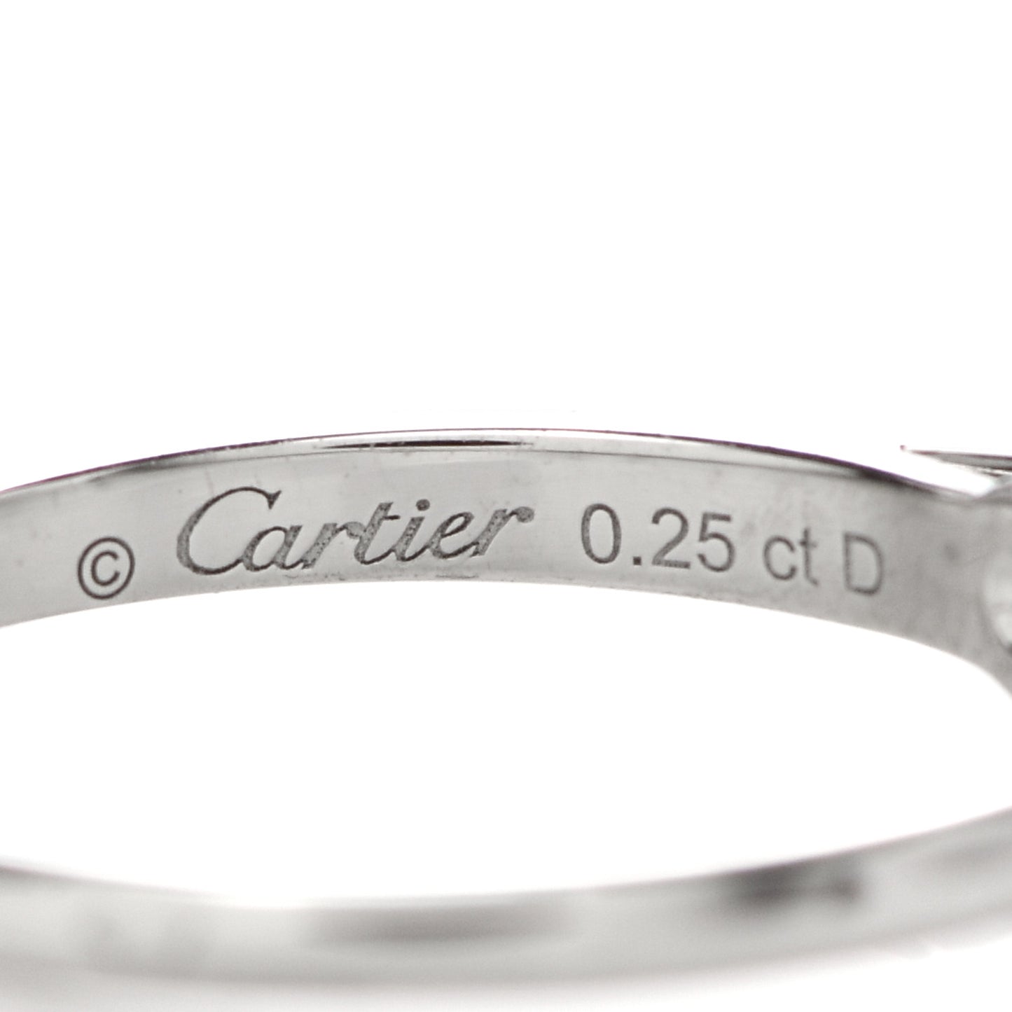 Platinum Diamond .25ct Solitaire Engagement Ring 47 4