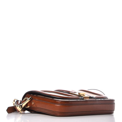 Burberry Haymarket Check Suede Brickfield Crossbody Brown 4 of 11
