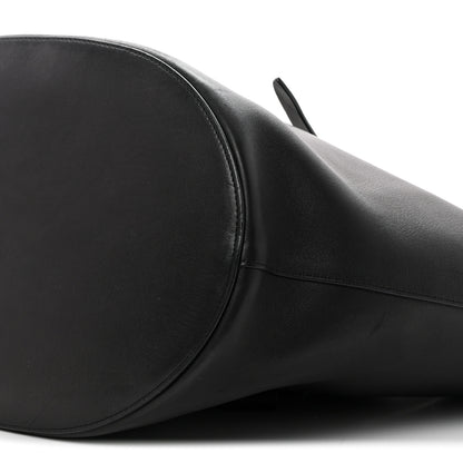 The Row Saddle Calfskin EW Jasper Tote  Black 8 of 9