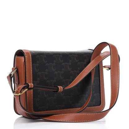 Celine Calfskin Triomphe Canvas Teen Triomphe Bag Tan 2 of 5