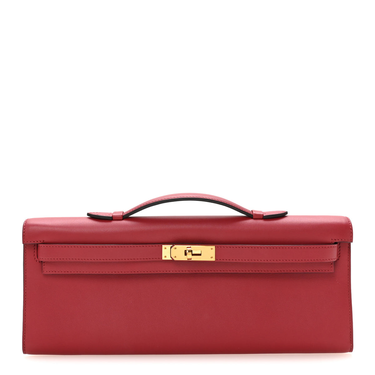 Swift Kelly Cut Clutch Pochette Rouge Grenat