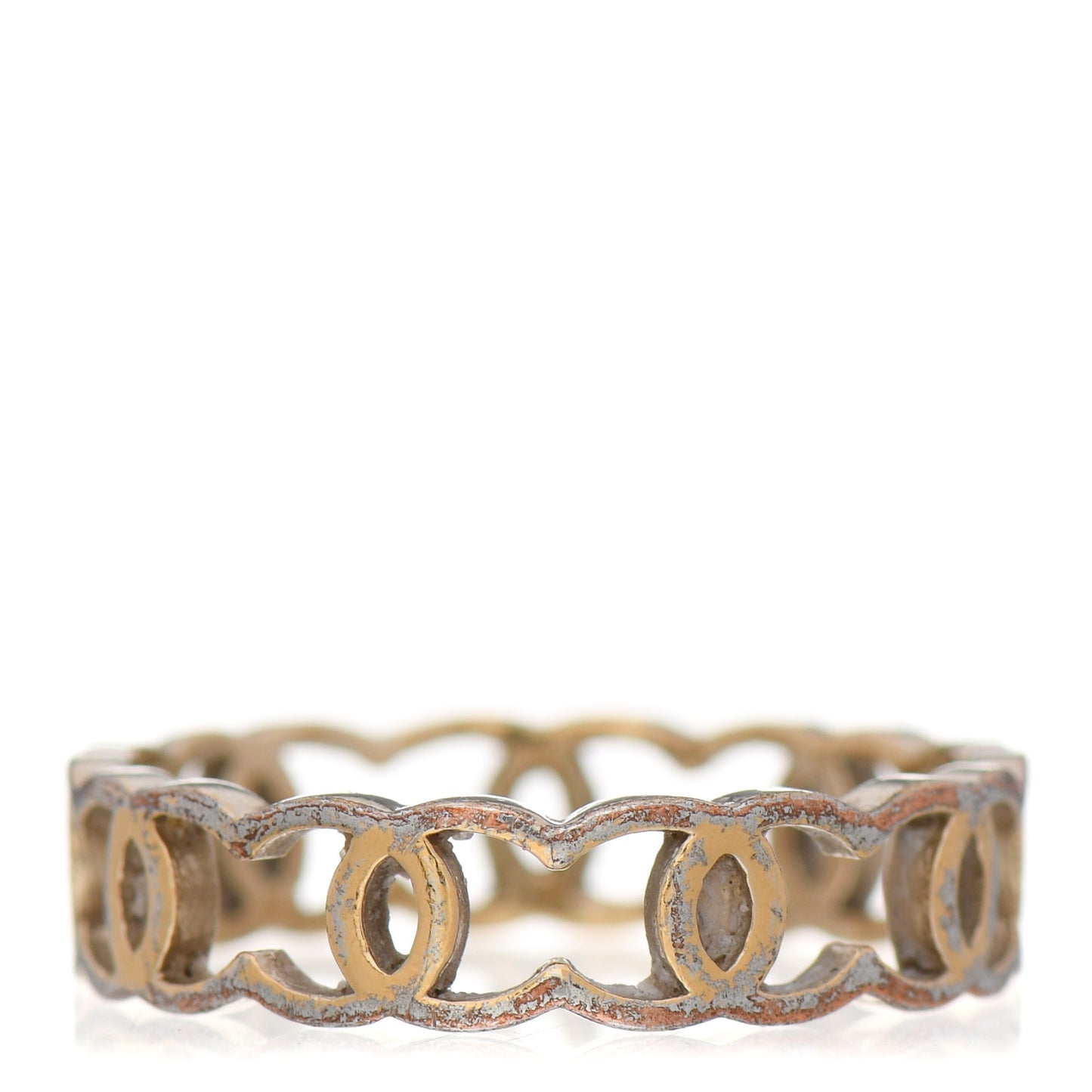 Metal CC Ring 54 6.75 Gold