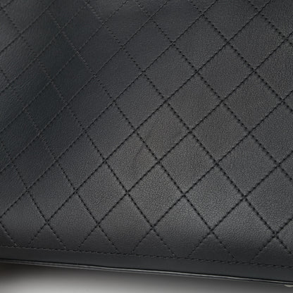 Chanel Bullskin Stitched Bi-Color Large Shopping Tote Black 8 of 8