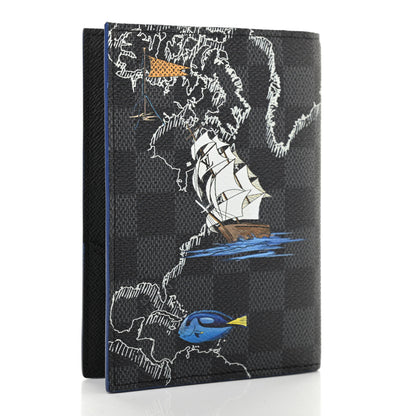 Louis Vuitton Damier Graphite Map Passport Cover 3 of 7