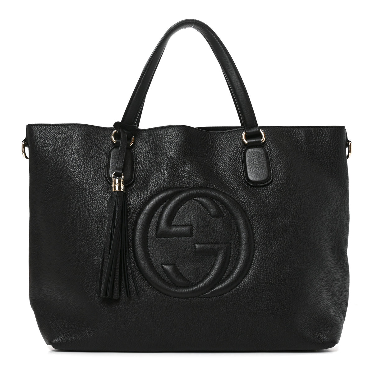 Gucci Cellarius Calfskin Large Soho Working Tote Black 1 of 10