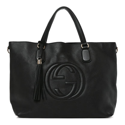 Gucci Cellarius Calfskin Large Soho Working Tote Black 1 of 10
