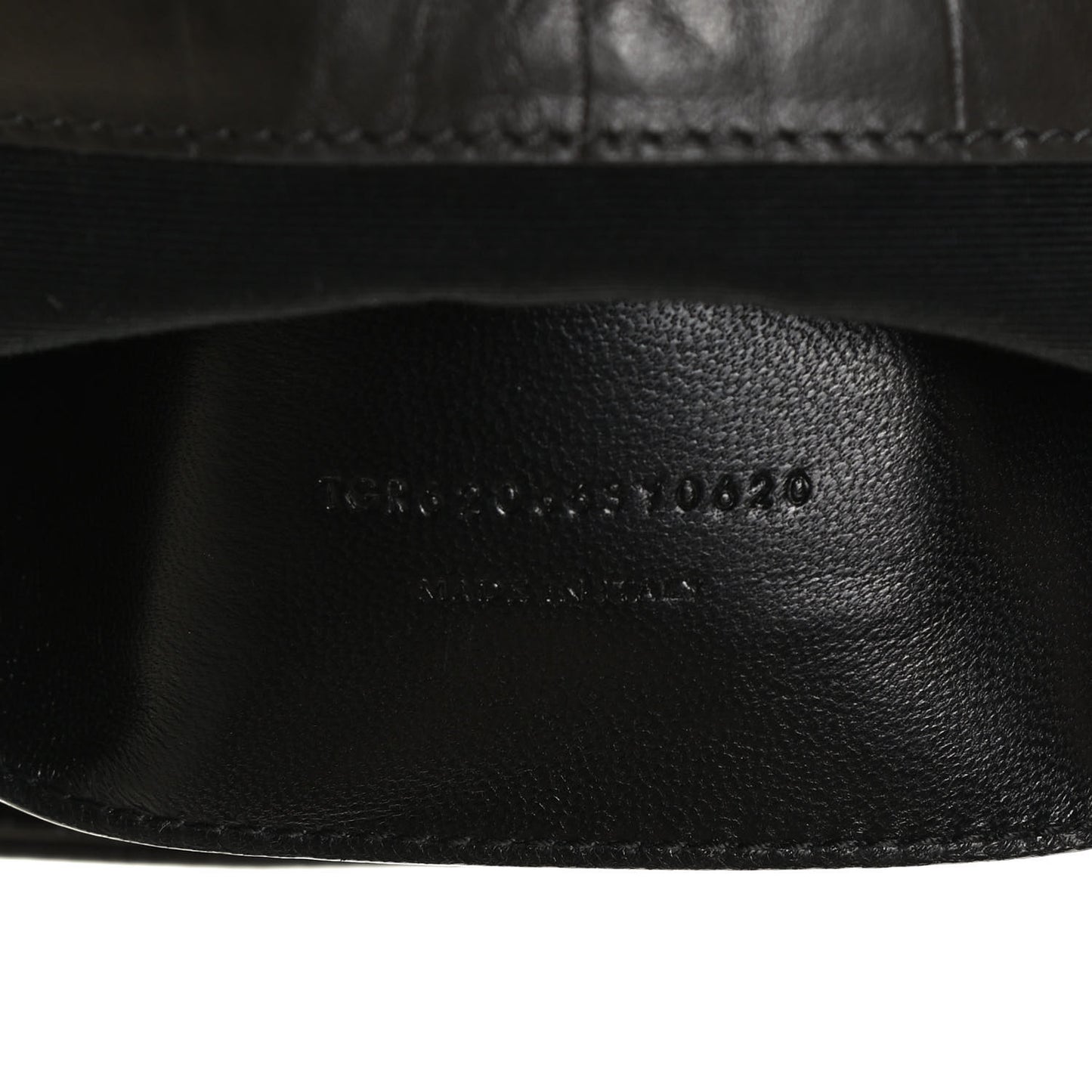 Calfskin Crocodile Embossed Medium West Hollywood Monogram Fold-Over Dark Brown