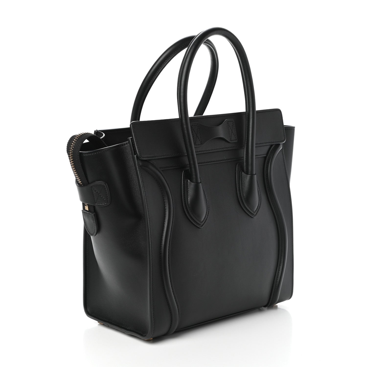 Celine Smooth Calfskin Micro Luggage Black 3 of 9