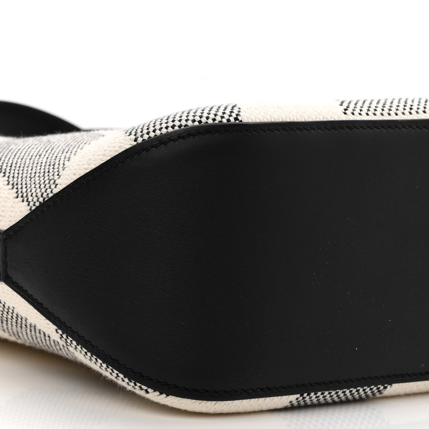 Hermes Swift H Canvas Cabas H En Biais 27 Black Ecru 9 of 11