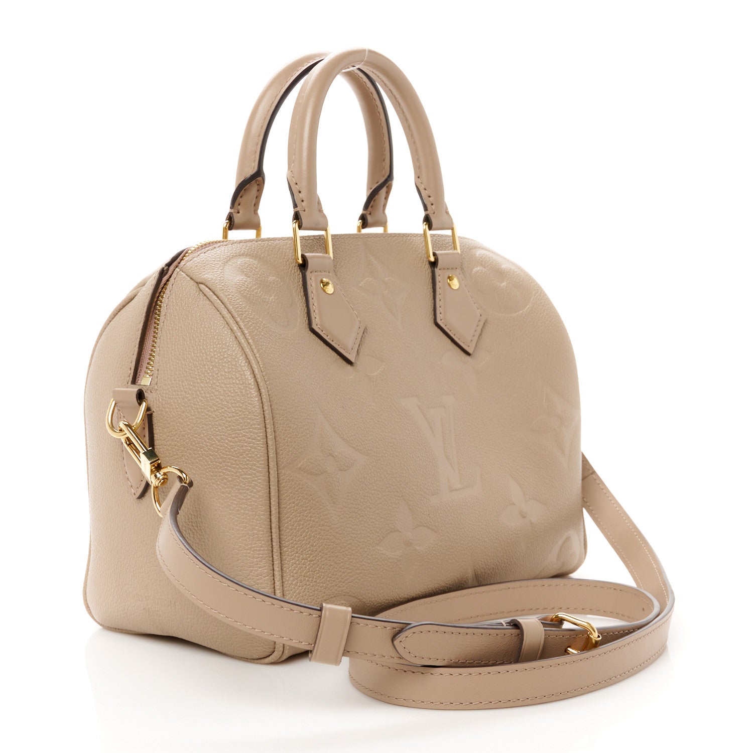 Louis Vuitton Empreinte Monogram Giant Speedy Bandouliere 25 Tourterelle 3 of 9