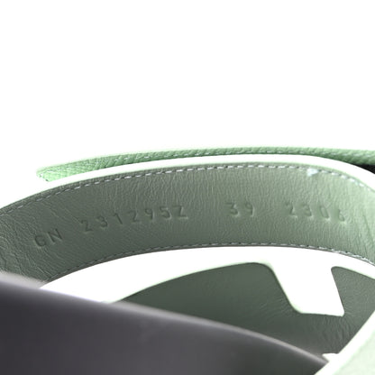 Hermes Epsom Womens Chypre Sandals 39 Vert Jade 9 of 10