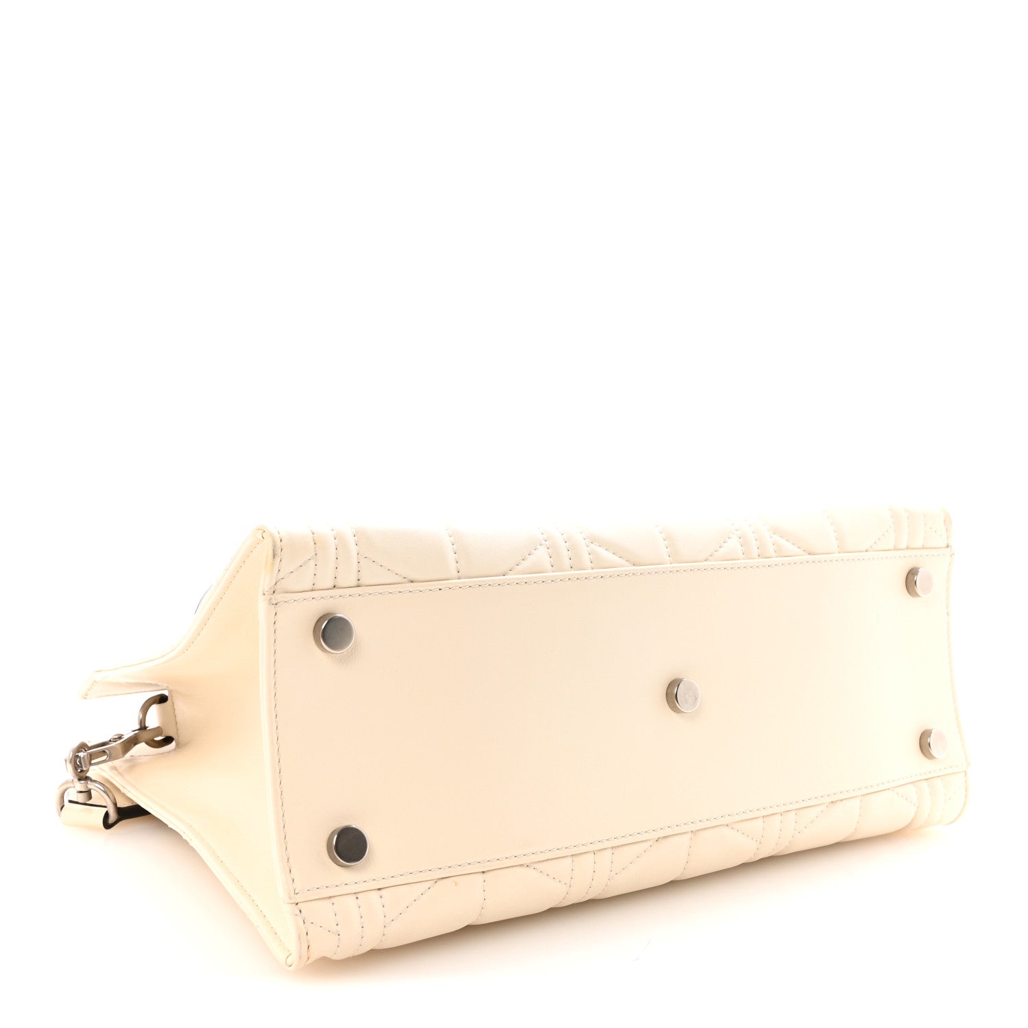 Gucci Cafskin Web Quilted Large Dionysus Tote Bag White 4 of 10